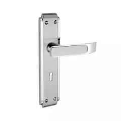 Harrison 7 inch Steel Satin Chrome Finish Door Handle Set, 80968