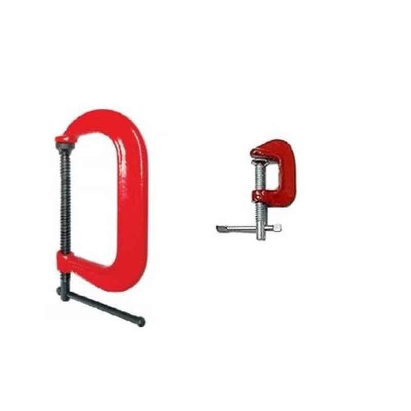 Forgesy 1 & 6 inch Malleable Iron Heavy Duty G Clamp Combo, FORGESY346