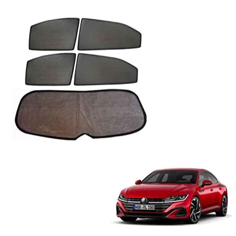 Kozdiko 5 Pcs Mesh Black Fixed Window & Rear Sun Shades Set for Volkswagen Arteon