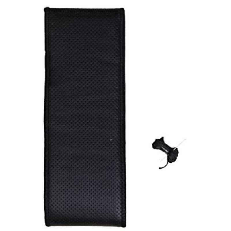 Kozdiko Faux Leather Black Stitchable Steering Wheel Cover for Honda Amaze