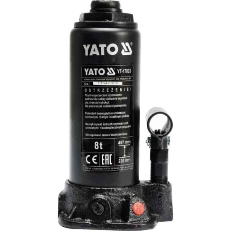 Yato 8 TON 230-457mm Hydraulic Bottle Jack, YT-17003