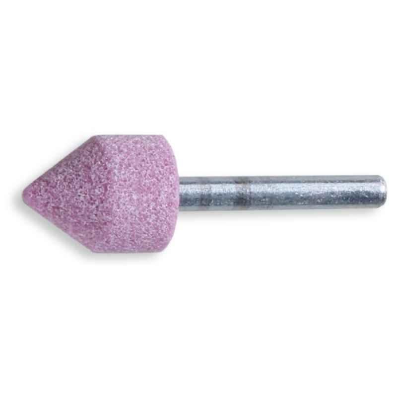 Beta 11121 12x20mm Pink Cylindrical & Pyramidal Abrasive Shaft Mounted Wheel, 111210012