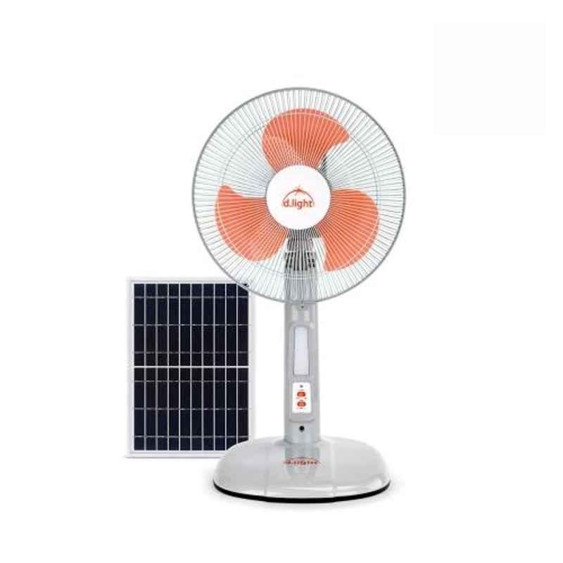 D-Light SF40 Solar Rechargeable Fan with 12 inch Cage