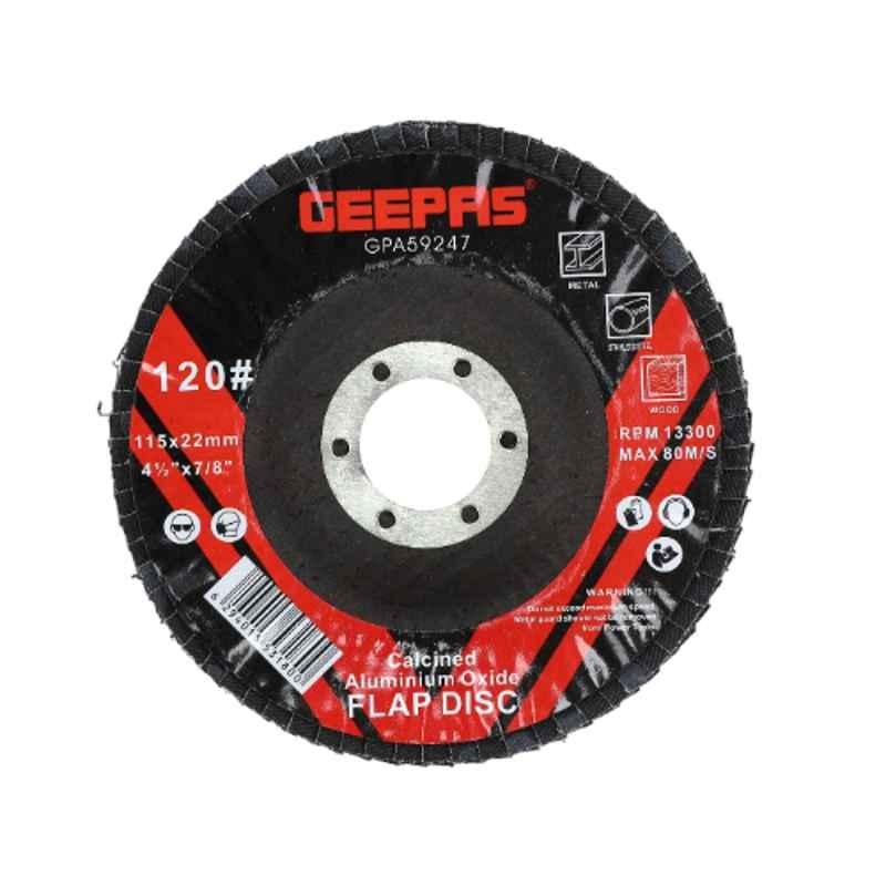 Geepas 22.2x115mm Aluminium Oxide Flap Disc, GPA59247