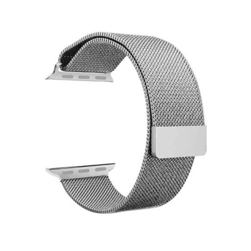Jetech Stainless Steel Silver Magnetic Clasp Watch Band