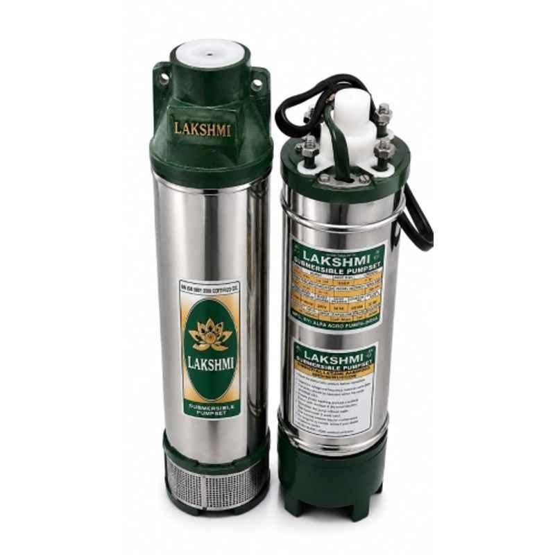 Laxmi V4 2HP Single Phase 15 Stage Water Filled Submersible Pump, Head Range: 300 ft