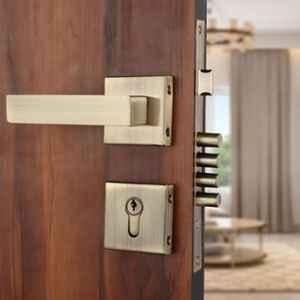 VIN KRAFT 60mm Stainless Steel Antique Brass Mortise Door Lock Handle Set with 3 Keys, ML101-ROSE-OSK-AB