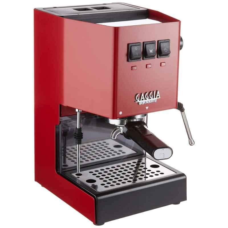 Gaggia 1425W 2.1L Stainless Steel Red Espresso Coffee Makers