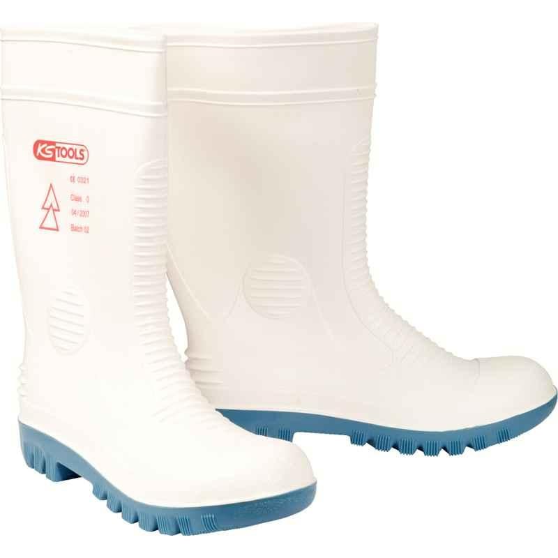 KS Tools 117.1613 White Insulated Safety Rubber Boots, Size: 39