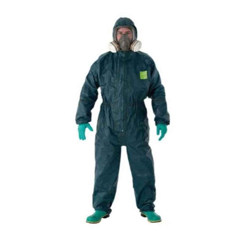 Ansell Microchem4000 111 Welded & Taped Coverall with Hood, GR40-T-00-111