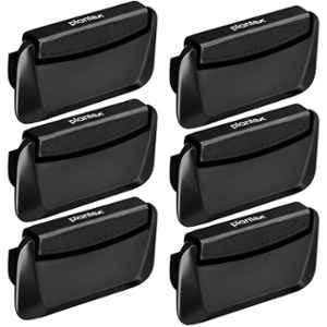 Plantex 3 inch Zinc Black Drawer Kadi for Home & Office, APS-DTK-295 (Pack of 6)