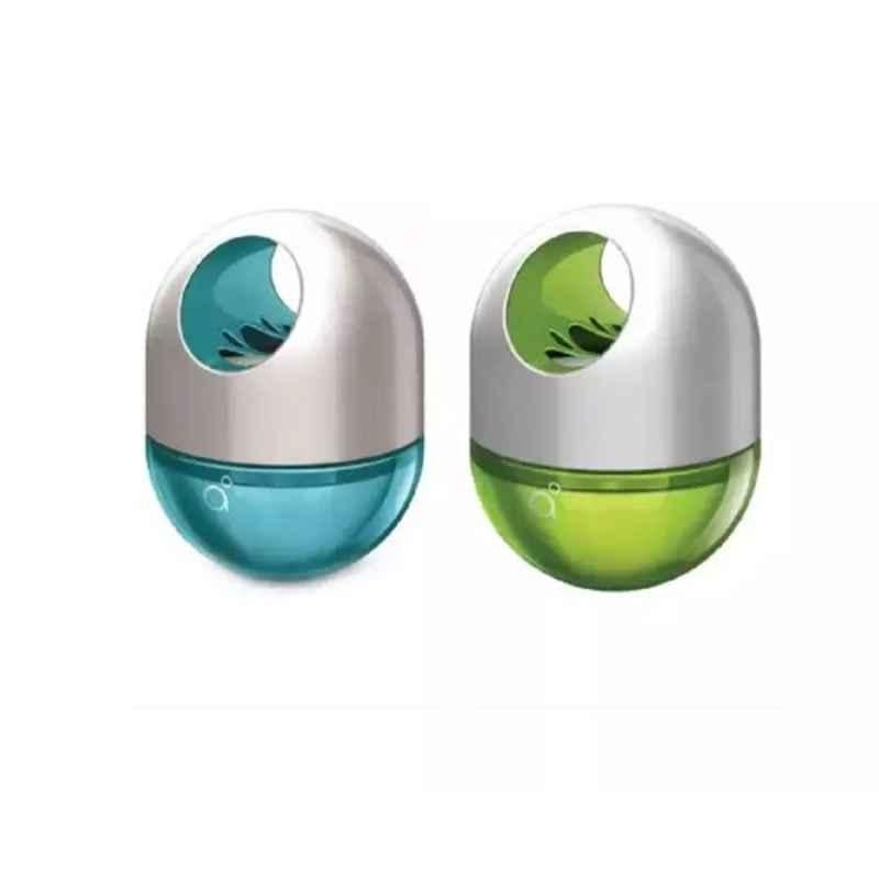 Godrej Aer Areon_Perfume_Gold50ml Multicolor Cool Surf Blue & Fresh Lush Green 45 Gx2 Car Freshener (Pack of 2)