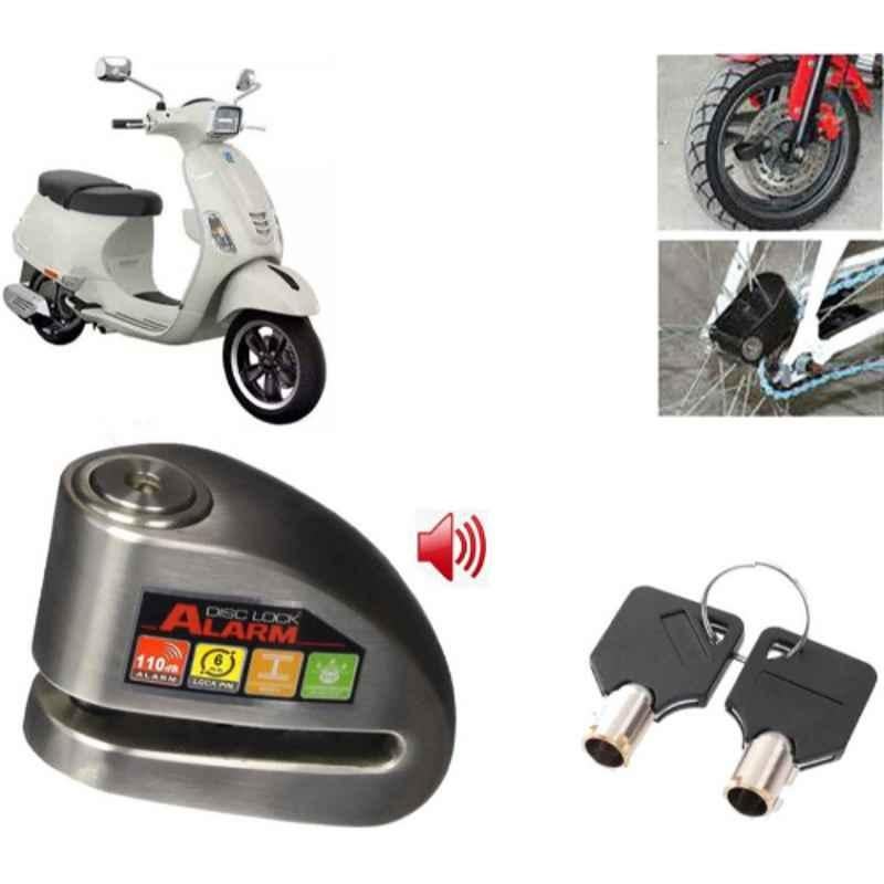 Auto Pearl Steel Black Anti-Theft Alarm Disc Brake Lock for SXL 150 BS6, Lock_736