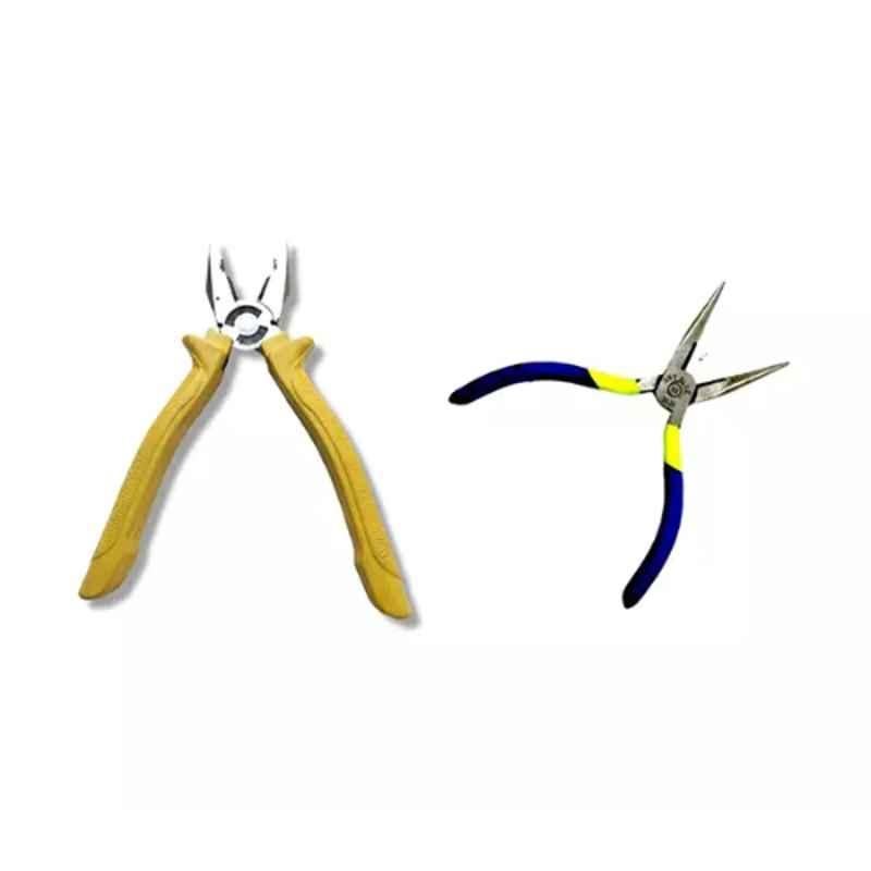 Sky Blue 2 Pcs 7.8 inch Lineman Plier Combo, SBE_PLIER_COMBO_MOD_01739