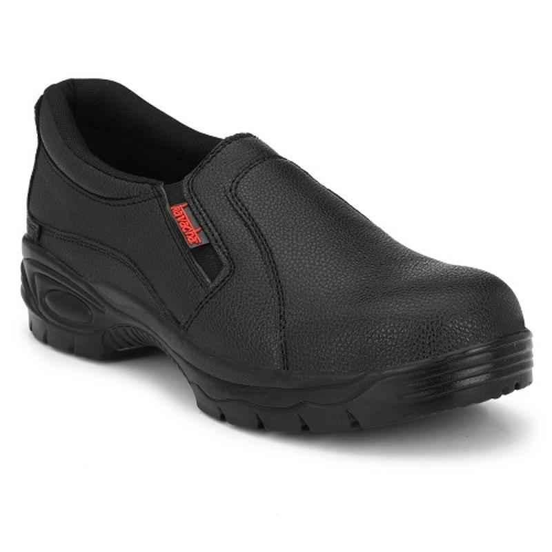 Kavacha S62 Synthetic Steel Toe Black Work Safety Shoes, Size: 9