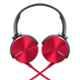 Sony MDR-XB450AP Red On-Ear Extra Bass Headphones with Mic