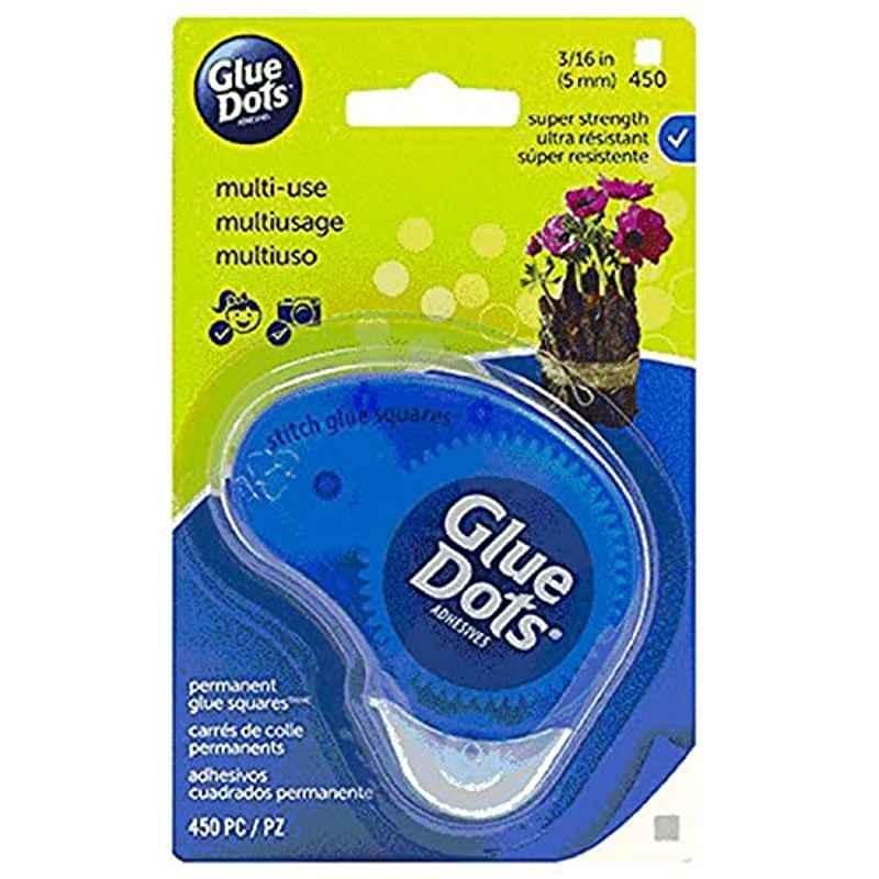 Glue Dots Blue Stich Glue Squares Dispenser, 23680T