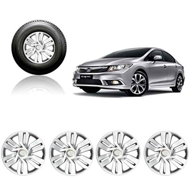 Auto Pearl 4 Pcs 15 inch Silver Car Wheel Cover Set for Honda Civic-picture-22