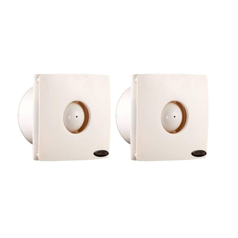 Black Cat Micro-006 Ivory Exhaust Fan, Sweep: 150 mm (Pack of 2)