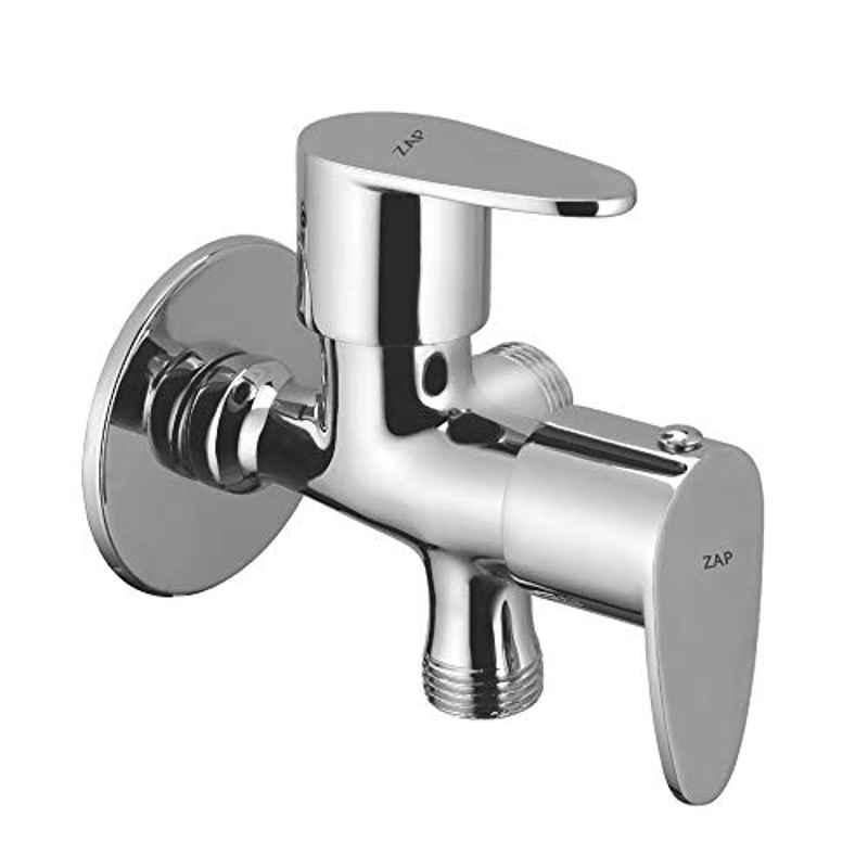 ZAP 9x5 inch Brass Chrome Plated Pluto Cock 2 Way Faucet