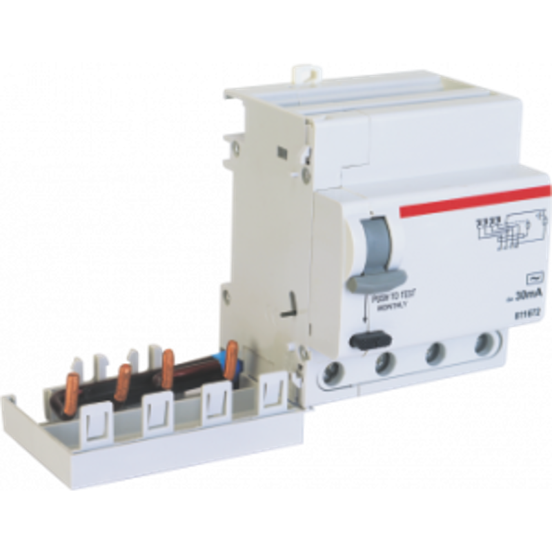 Indoasian Optipro 40A & 63A 4 Pole RCD Add On Block, 811675, Breaking Capacity: 10kA