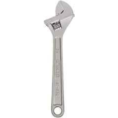 Stanley 15 inch Chrome Vanadium Steel Chrome Finish Adjustable Wrench, 87-435-1-23