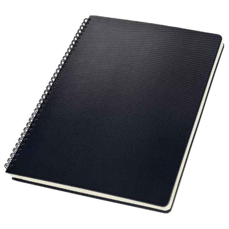 Sigel CONCEPTUM A4 Black graph ruled hardcover Spiral Notepad, CO820