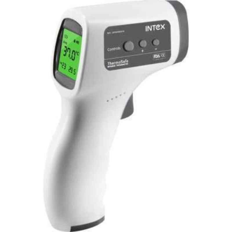 Intex White & Grey Non Contact Digital Infrared Thermometer Temperature Gun with LCD Display