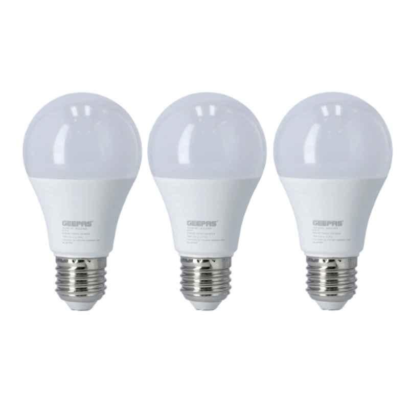Geepas 10W 170-264V Energy Saving LED Bulb, GESL3140 (Pack of 3)