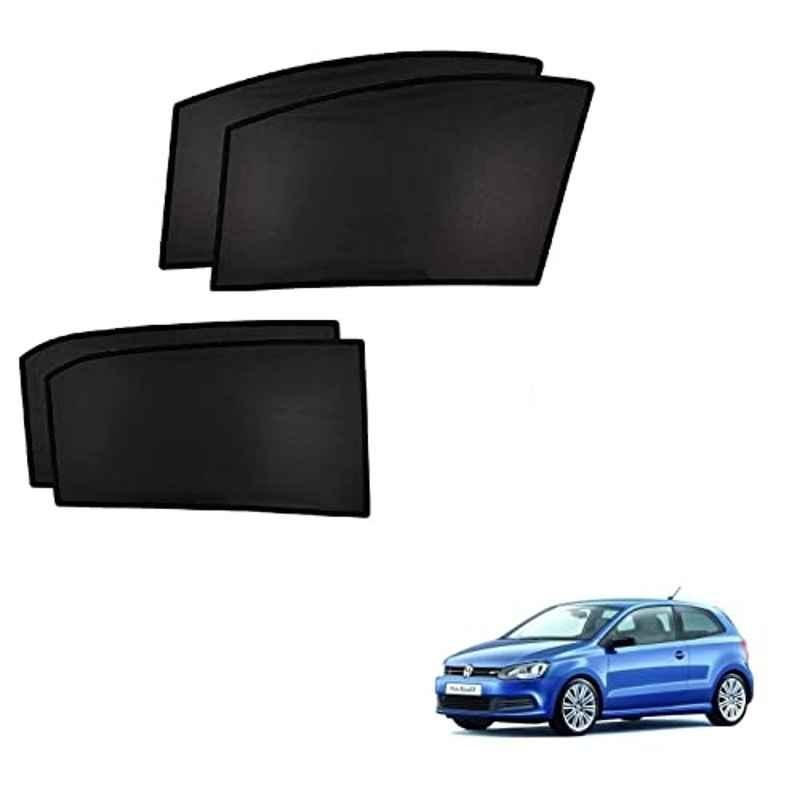 Kozdiko 4 Pcs Custom Fit Non Magnetic Curtains Mesh Car Sun Shade Set for Volkswagen Polo Gt