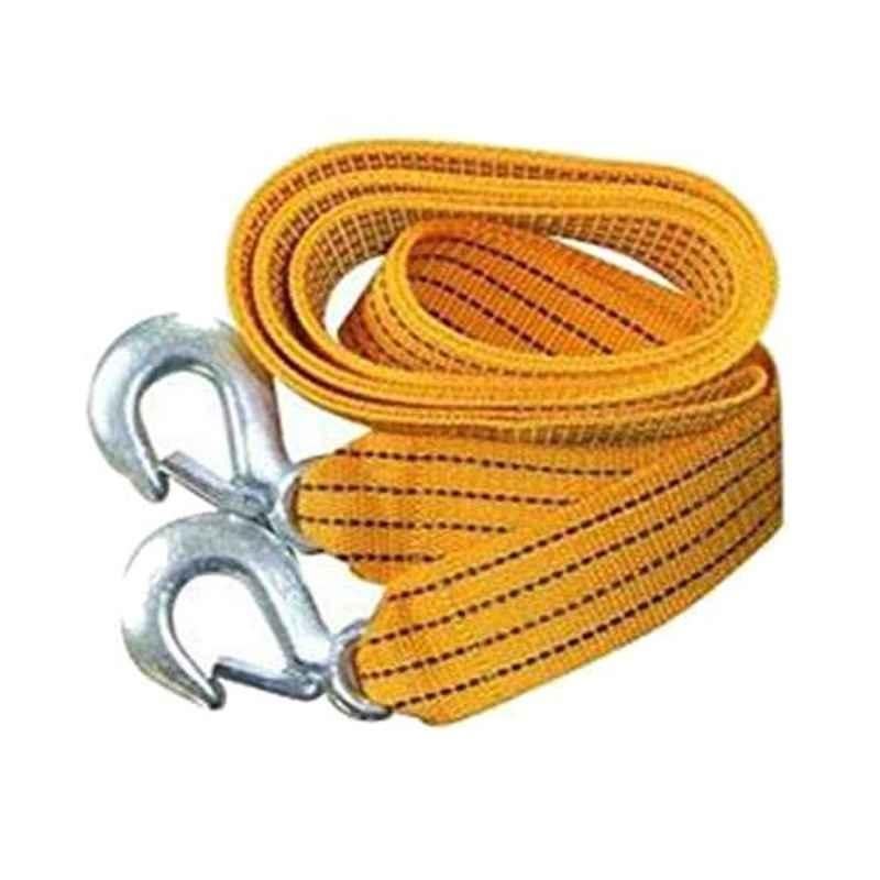 Viva City Yellow Nylon Heavy Duty Car Towing Rope with Forged Hooks at Both  Ends