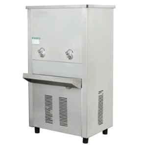 WIPL 40 Litre Stainless Steel Silver Water Cooler with 2 Taps, WH-FSS4080A