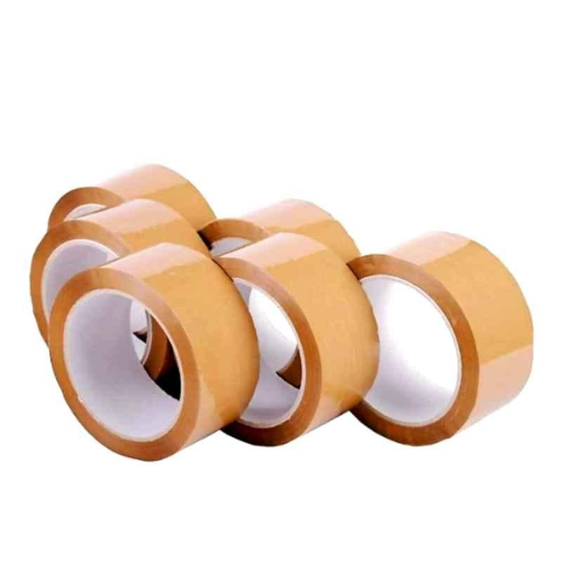 Veeshna Polypack 65m 2 inch Brown Packaging Tape (Pack of 6)