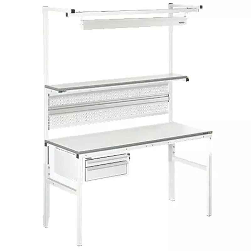 RS Pro 1500mm Steel Workbench with Shelf, 1252407