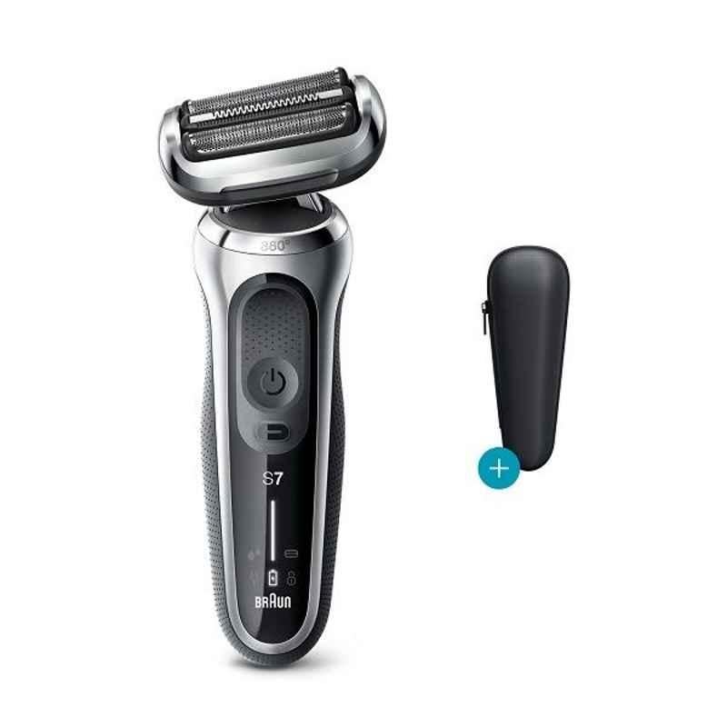 Braun Series 7 Silver Wet & Dry Electric Shaver, SHAVER70-S1000S