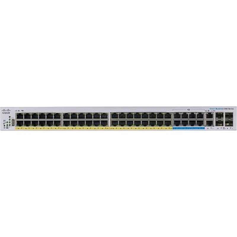 Cisco CBS350 8-Port 5GEI 40-Port GEI PoEI 4x10G SFP+ Managed Switch, CBS35048NGP4XEU