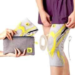 Betterhood Elastomer Grey Knee Sleeve with Stabilizers for Joint Support, Size: XL (Pack of 2)