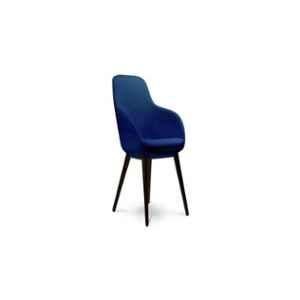 Shearling Ariel Vinyl Leatherette Denim Blue Upholstered Arm Chair