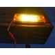 Modified Autos 4 Pcs Orange 12V 4x1.5 inch Led Reflector Universal Alarming with Wire Set for All Vehicles,Trucks,Bus