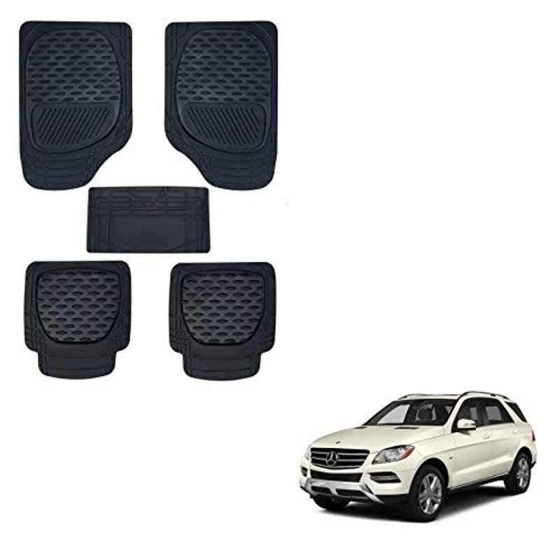 Kozdiko 6255 5 Pcs Rubber & PVC Black Heavy Car Foot Mat Set for Mercedes Benz GLC-Class