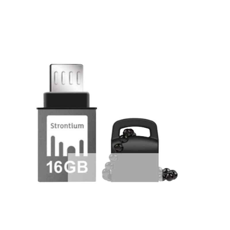 Strontium Nitro 16GB Black Pen Drive, SR16GBBOTG2Y