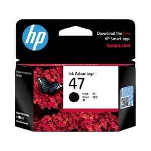 HP 47 Black Original Ink Cartridge, 6ZD21AA