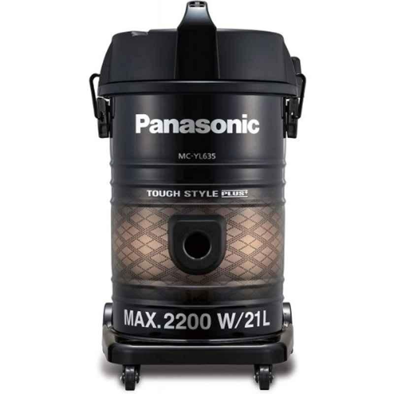 Panasonic 2200W 21L Black Drum Vacuum Cleaner, MCYL635