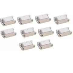 Senkiddpro Stainless Steel & Plastic Chrome Finish Door Mounted Door Stopper (Pack of 10)