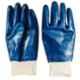 Safewell Blue Deep Nitrile Knitted Wrist Hand Gloves (Pack of 12)