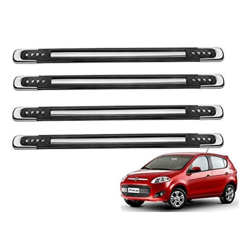 Kozdiko 4 Pcs Designer Black Bumper Protector Set for Fiat Palio, Koz-19815