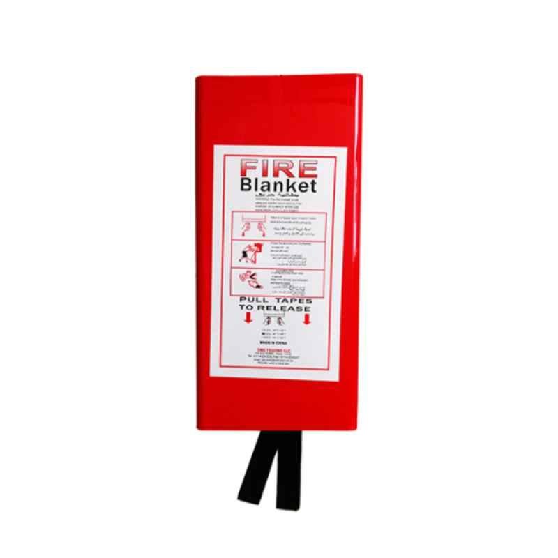 Taha Safety Fiberglass Cloth Plastic Packing White Fire Blanket, Size: 4x6ft