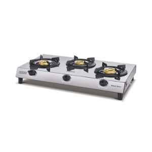 Usha Maxus Stainless Steel Manual 3 Burner Gas Stove, GS-3001