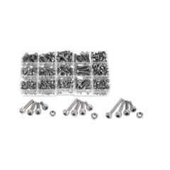 GSK Corporation 280 Pcs Stainless Steel Allen M3, M4 & M5 Hex Socket Head Cap Screw & Nut Set