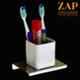 ZAP Stainless Steel Toothbrush Holder with Wall Mount Stand